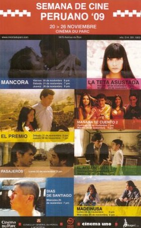 Afiche de la Semana del Cine Peruano 2009 en Montreal, Canadá