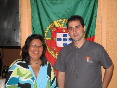 Frida Velarde con Victor Machado