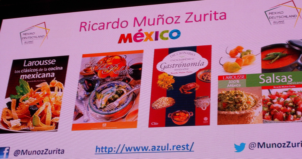 Ricardo Muñoz Zurita invitado especial del Berlin Food Week 2016 y autor de muchos libros de cocina mexicana
