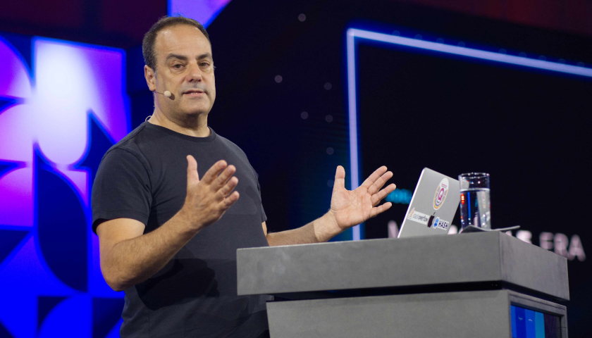Joel Spolsky, Founder of Stack Overflow, Trello, Glitch, and HASH at WeAreDevelopers World Congress 2023. Photo © WeAreDevelopers / WeAreDevelopers World Congress