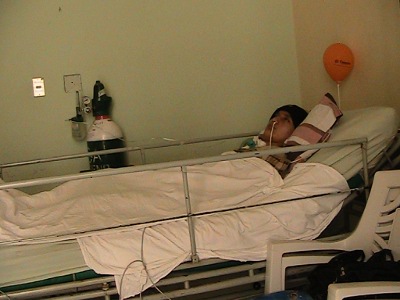 Niño producto de un accidente de tránsito en Lima, por una de las camionetas VAN que ASPEC declara peligrosas. Se atiende en el Hospital