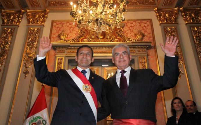 Cesar Villanueva y Ollanta Humala