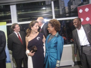 Ingrid Betancourt y la Gobernadora General del Canadá la Honorable Michaelle Jean