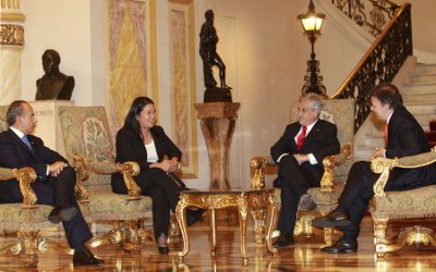 La candidata presidencial Sra Keiko Fujimori, dialoga con los presidentes de México, Chile y Colombia sobre asuntos de integración