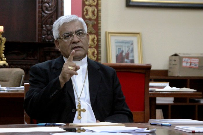 Monseñor Miguel Cabrejos. Foto cortesía ANDINA/Oscar Paz