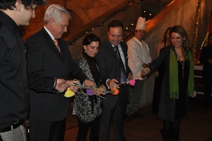Sr. Juan Carlos Rivas, Cónsul General de México en Montreal, Srta. Christina Kahlo, Sr. Manuel Montelongo Director Oficina de Turismo de México, y Claudia Hernández, Jefa de RR.PP.