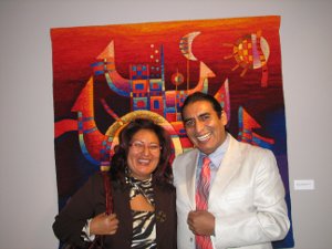 Frida Velarde y Máximo Laura.  Foto: Patrick Sheridan