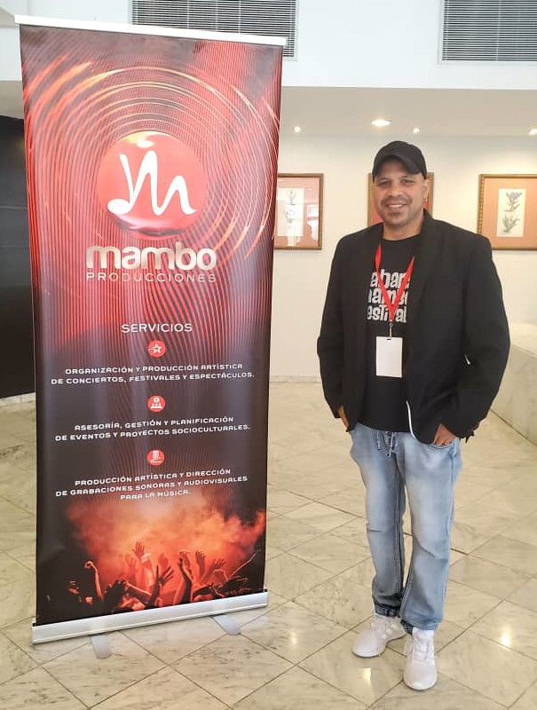 Arnaldo Rodríguez Talismán, PDG de Mambo Producciones et directeur exécutif du Habana Mambo Festival. Photo Mambo Producciones Arnaldo Rodríguez Talismán, PDG de Mambo Producciones et directeur exécutif du Habana Mambo Festival. Photo Mambo Producciones