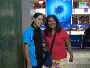 Angela Mori Rios, jugadora del seleccionado de Tenis de Mesa Perú. Foto Eddy Velarde Castro