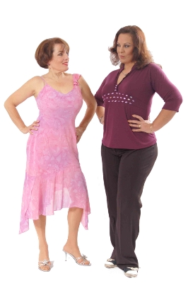 Cecilia Tosso y Amparo Brambilla en Divorciadas Evangélicas y Vegetarianas