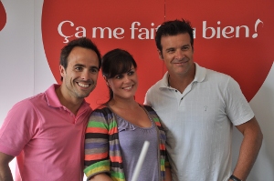 Equipo de radio y el cantante canadiense Roch Voisine. Foto Patrick Sheridan