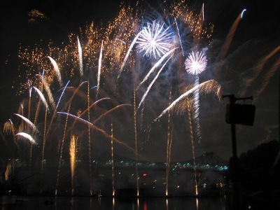 Fuegos tirados por Pirotecnia Igual. Foto: Patrick Sheridan