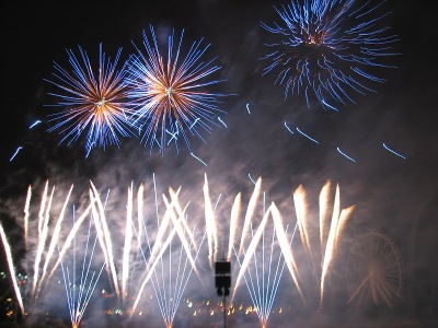 Fuegos tirados por firma italiana Panzera S.A.S. - Foto: Patrick Sheridan