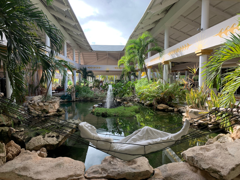 Le lobby de l'hôtel Paradisus de Oro