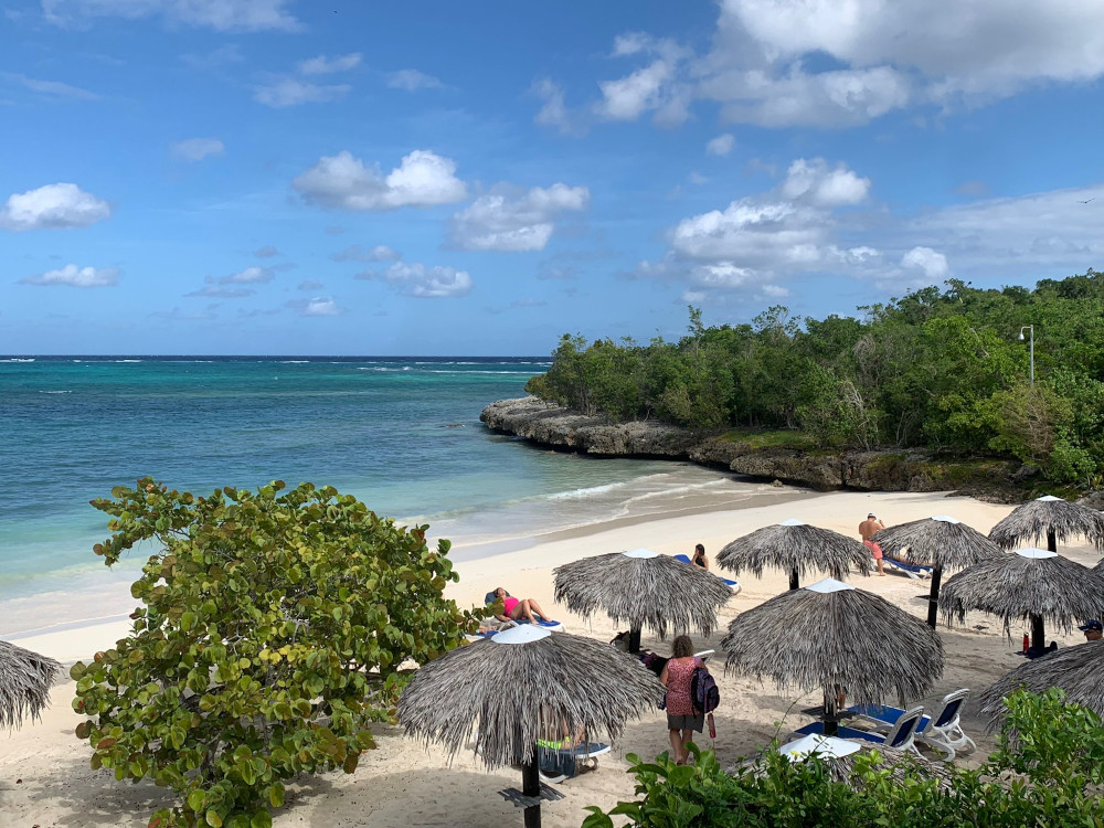 La plage de la section VIP de l'hôtel Paradisus