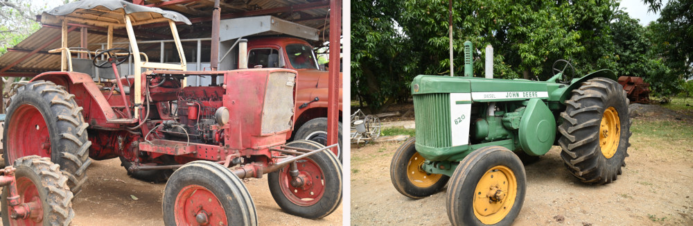 Colección de equipos agrículos usados actualmente en la Finca - Foto: Orbita Popular