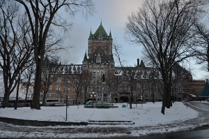 Famoso Hotel Castillo Frotenac en Quebec.  Foto: Patrick Sheridan