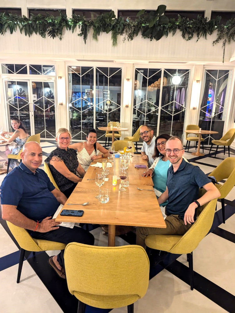 Montreal Journalists with Virgilio Acosta, director Ocean El Faro and our guide Carlos Batista